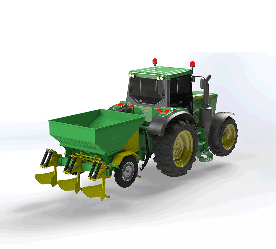 Tractor-mounted YN-08-PE Demolition Machine